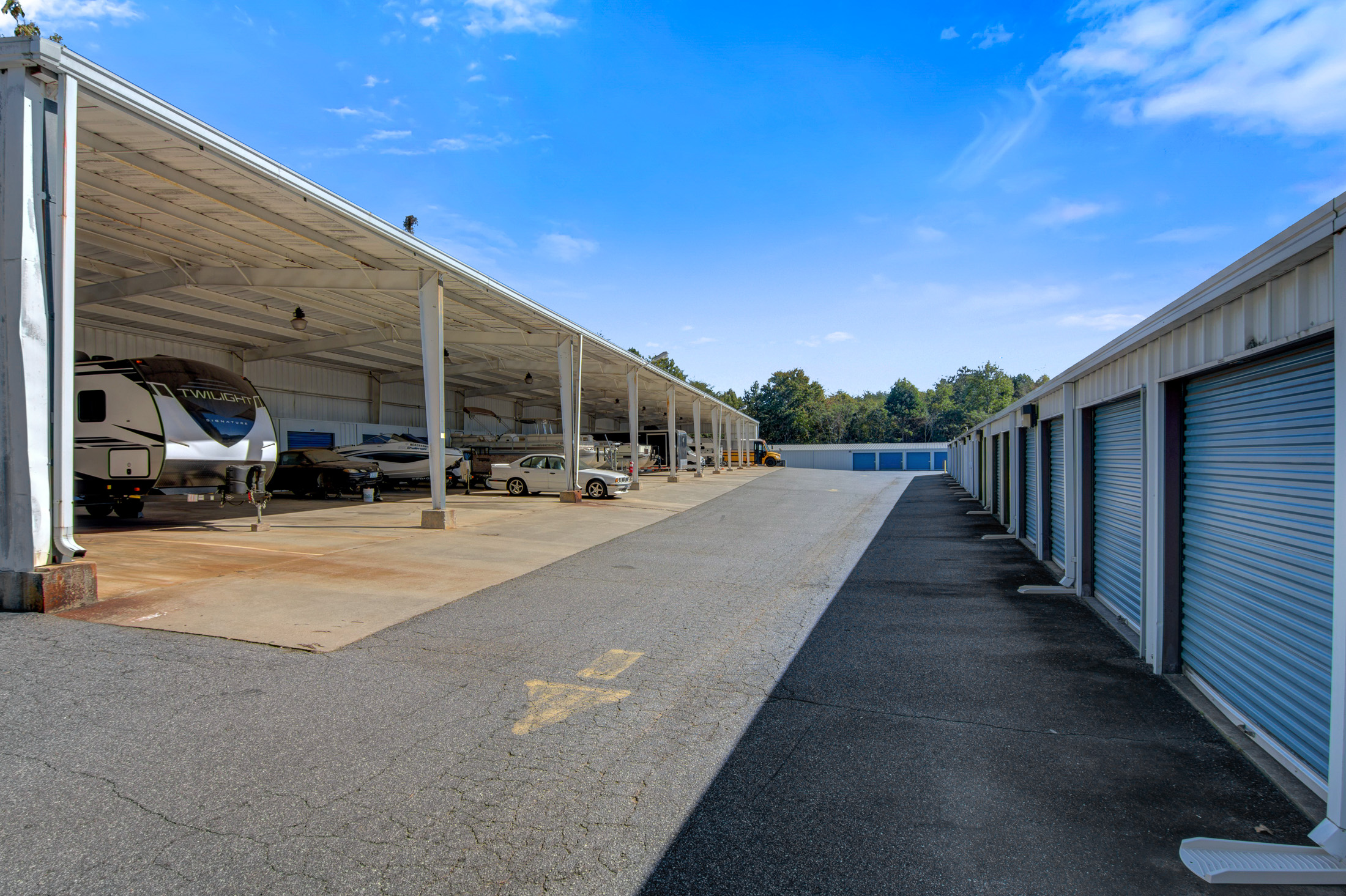 Covered RV & Boat Parking in Hickory, NC